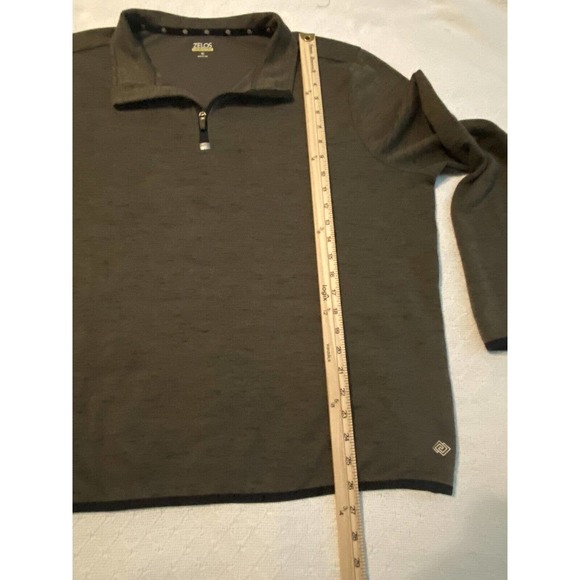 Zelos Endurance Fleece Men's XL 1/4 Zip Athletic Sweater Jacket Green W - Picture 8 of 16